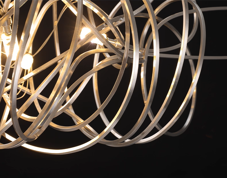 Special Shaped Chrome Pendant Light