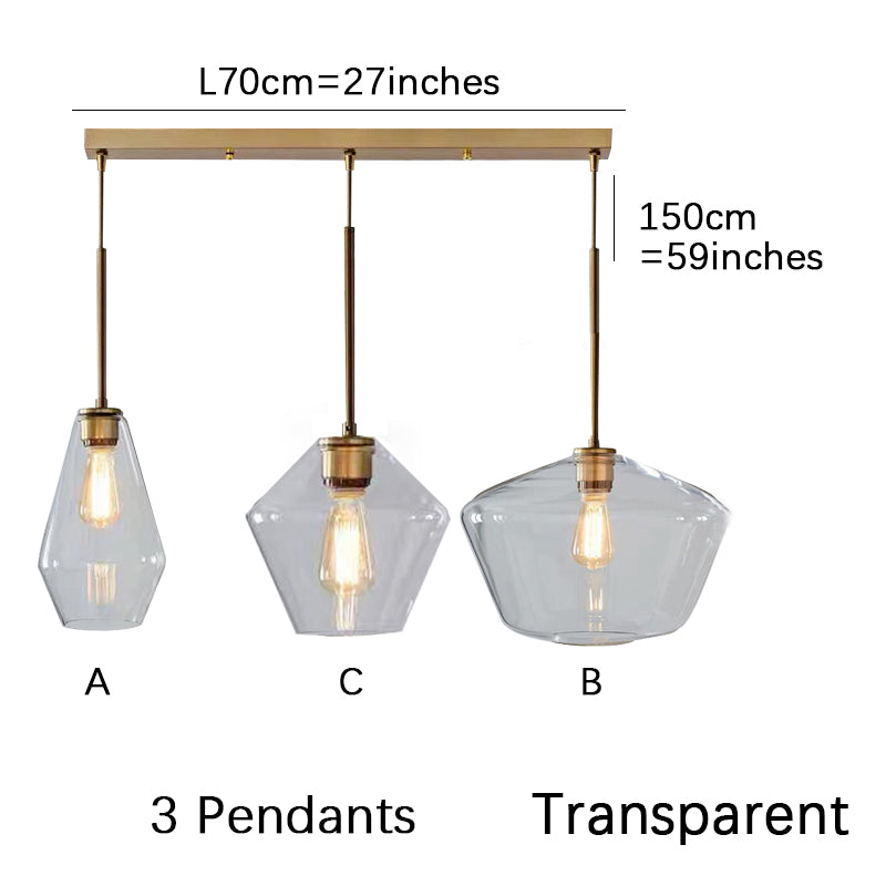 Smoke Gray Bucket Glass Lamp