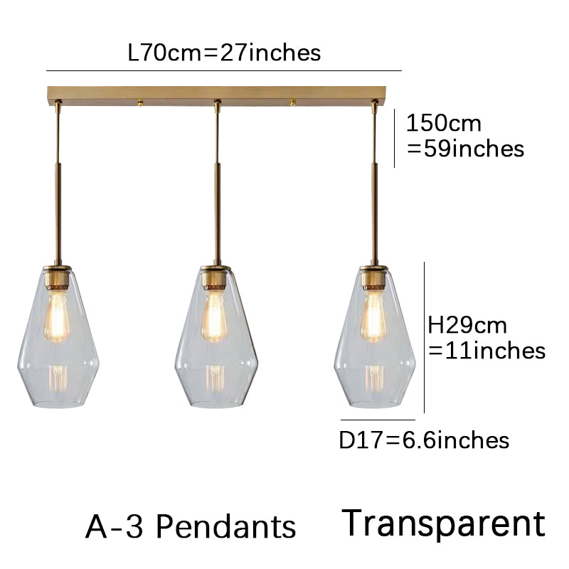 Smoke Gray Bucket Glass Lamp