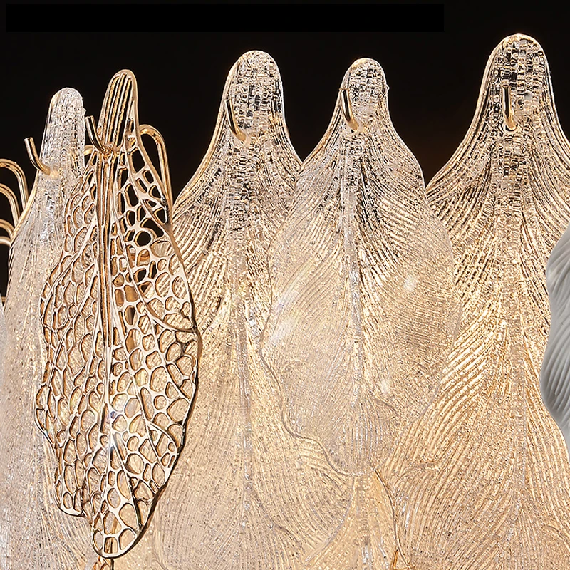 Modern Ceramic Leaf Chandelier