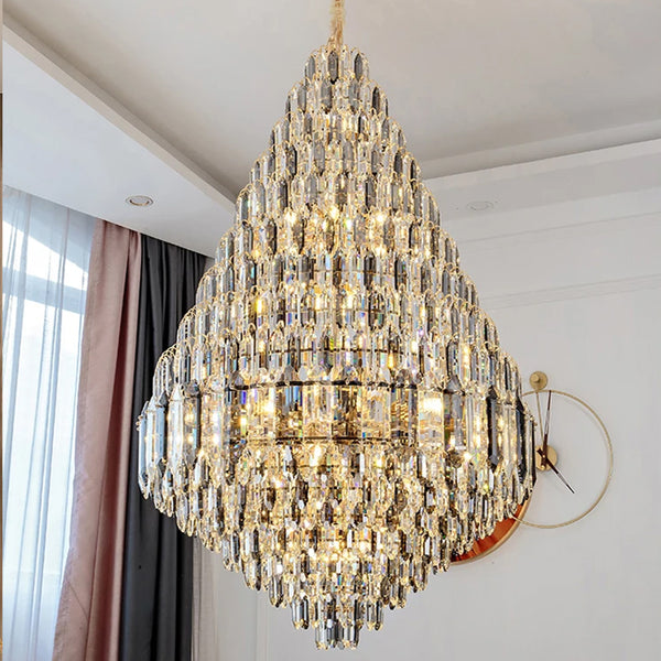 Loft Large Crystal Chandelier