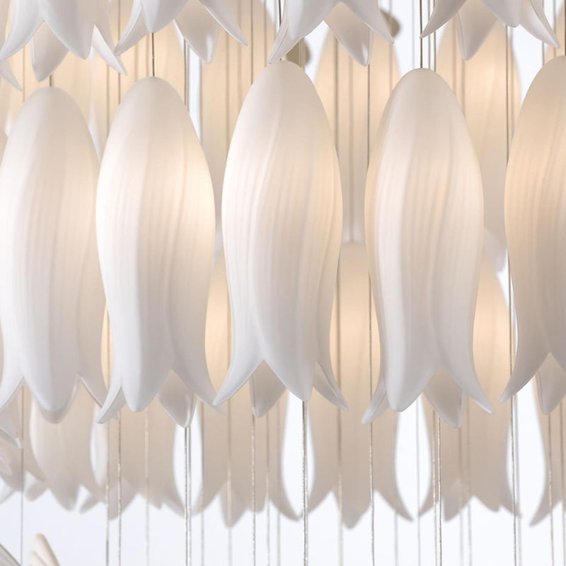 Ceramic Bird/Tulip Pendant Light