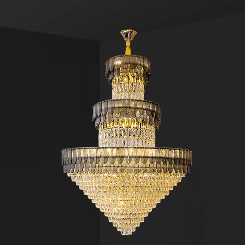 Duplex Smoke gray Chandelier