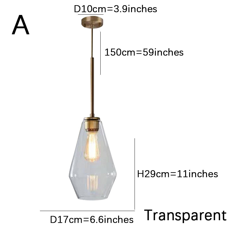 Smoke Gray Bucket Glass Lamp