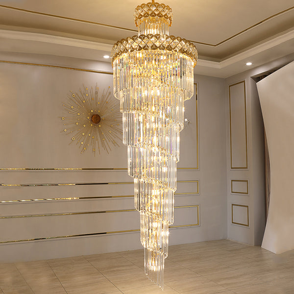Square Bead Crystal Chandelier