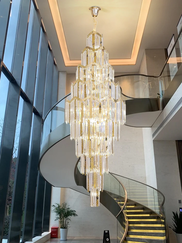 Staircase Golden stripes Chandelier
