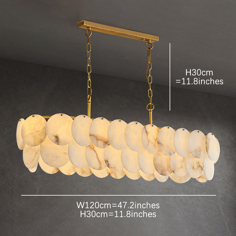 Round Marble Chandelier