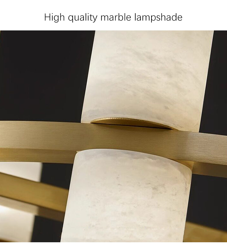 Over Dining Table Marble Pendant Lamp