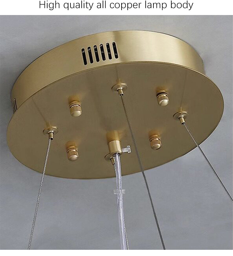 Marble Alabaster Ring Chandelier