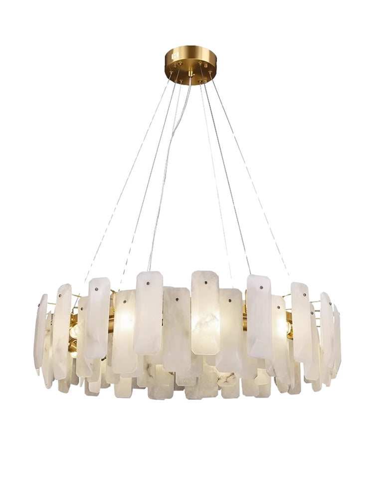 Natural Stone Round Pendant Chandelier