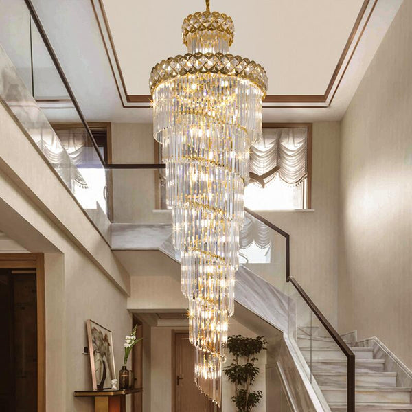 Square Bead Crystal Chandelier