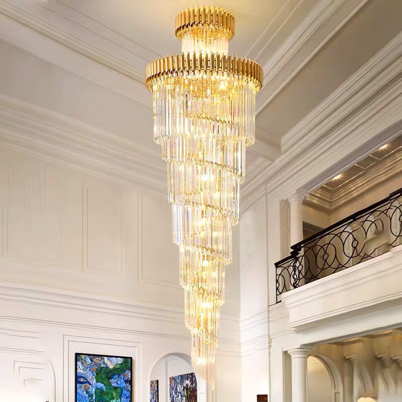 Black Tube Chandelier