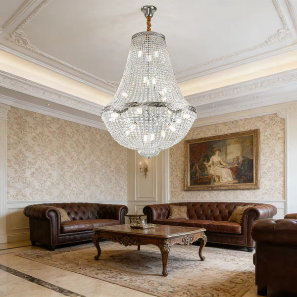 Banquet Chrome Crystal Chandelier