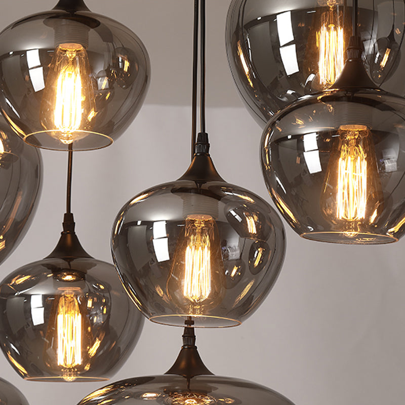 Smoke Gray Island Pendant Lights