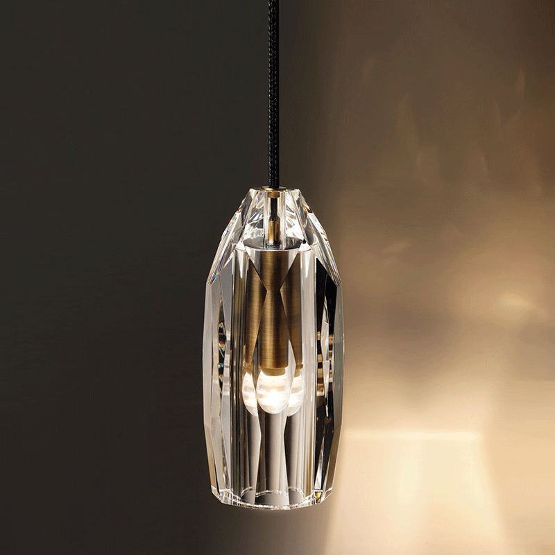 Luxurious Polygonal Crystal Lamp