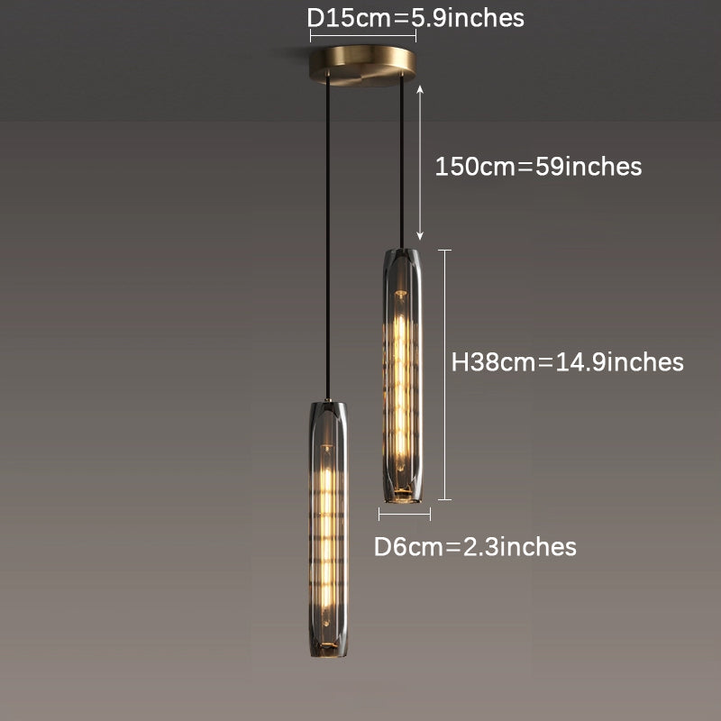 Brass Bedside Pendant Lamp
