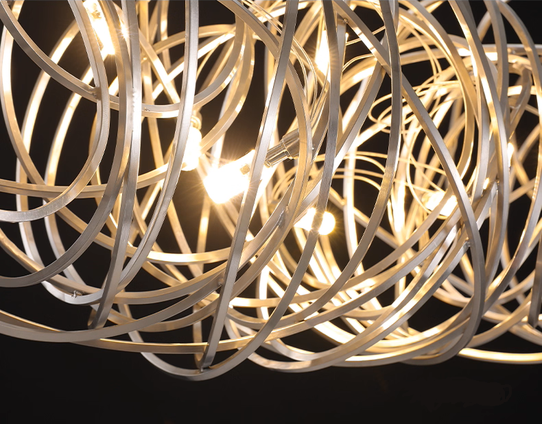 Special Shaped Chrome Pendant Light