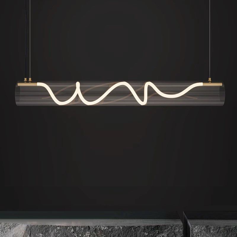 Designer Glass Hemp Rope Lamp