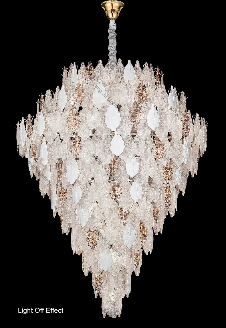 Modern Ceramic Leaf Chandelier