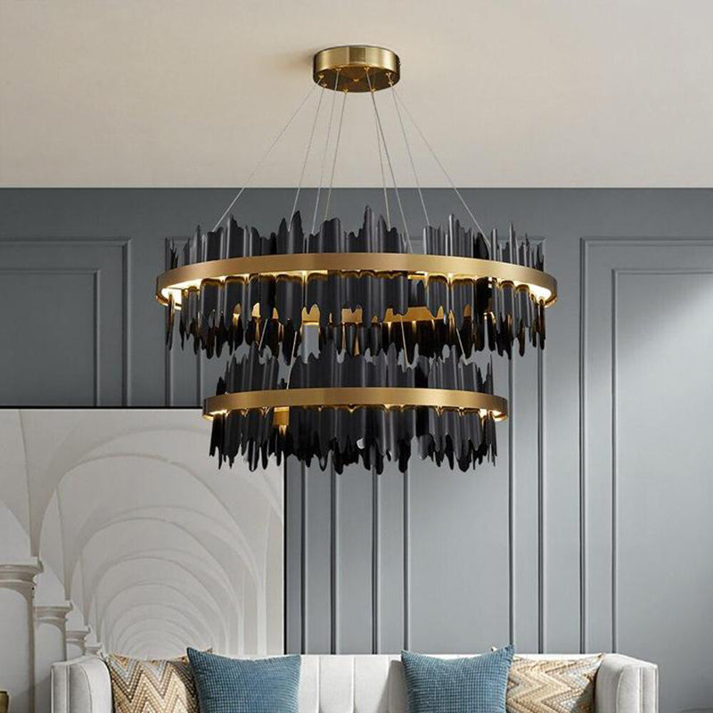 Modern Mountain Peak Chandelier