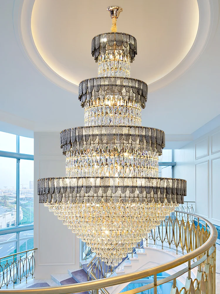 Duplex Smoke gray Chandelier