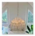 Candle Stick Wooden Chandelier