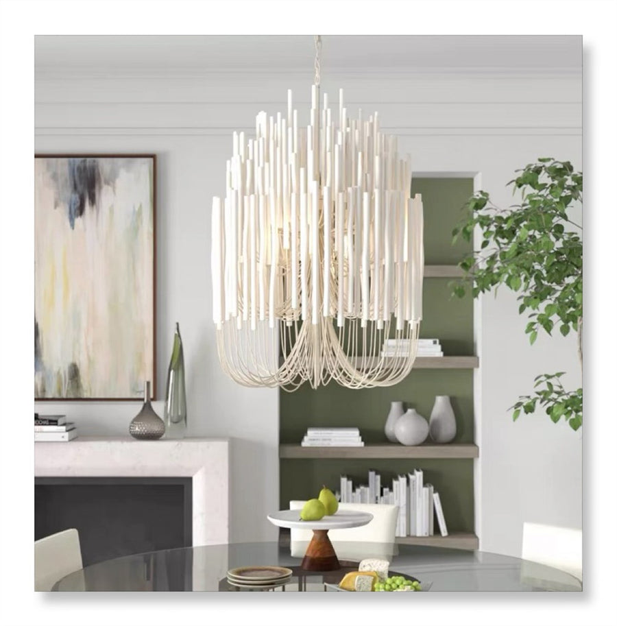 Candle Stick Wooden Chandelier