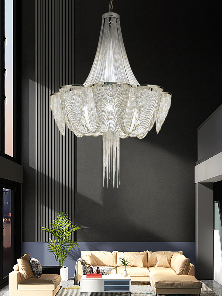 High Ceiling Aluminum Chain Light