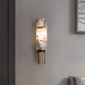 Black Brass Marble Wall Lamp