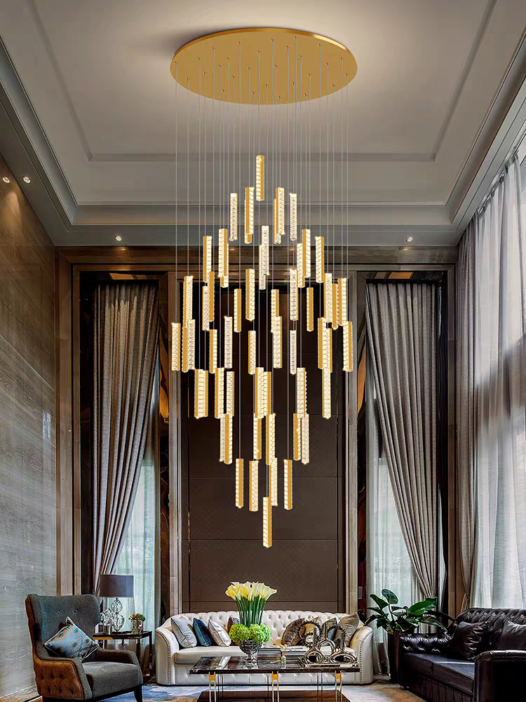 Three-sided Crystal Staircase Light