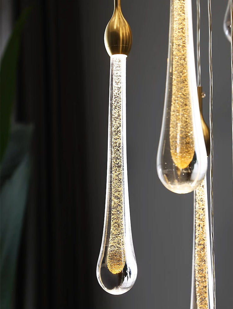 Bubble Crystal Staircase Chandelier