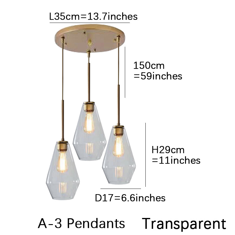 Smoke Gray Bucket Glass Lamp