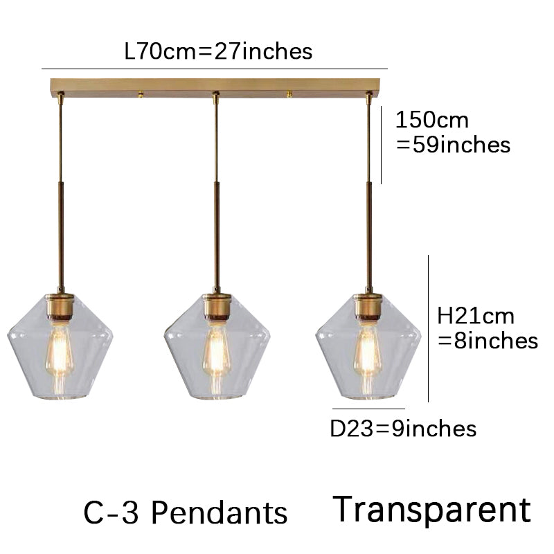 Smoke Gray Bucket Glass Lamp