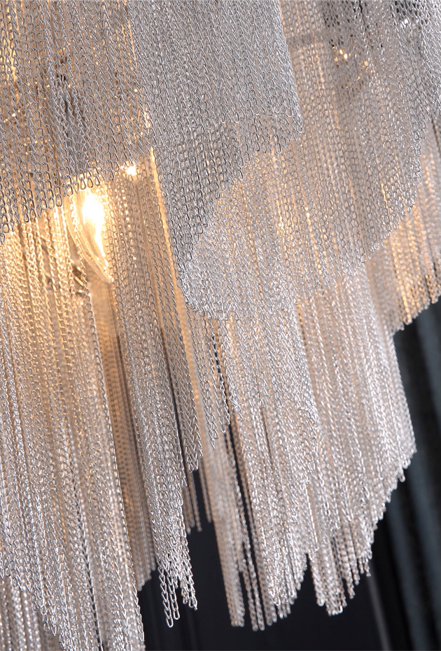 Aluminum Chain Living Room Light