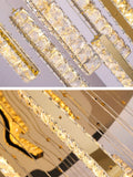 Three-sided Crystal Staircase Light