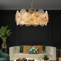 Amber Round Glass Chandelier