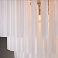 Chrome Triangular Rod Chandelier
