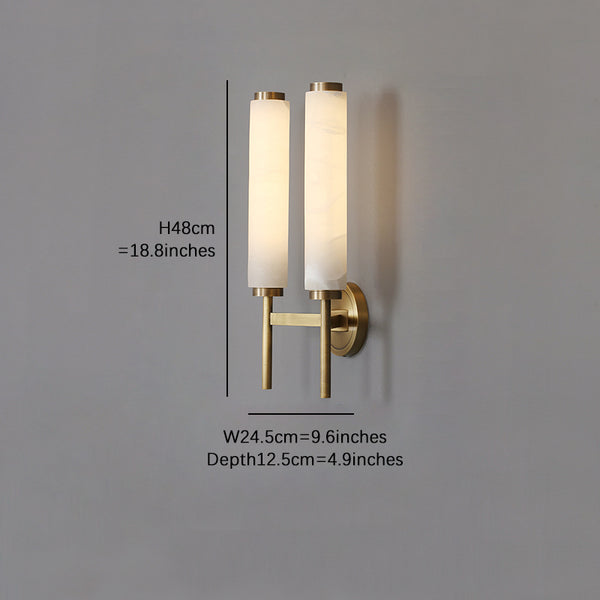 Milk White Long Tube Wall Lamp