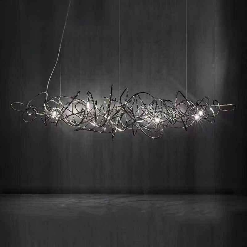 Special Shaped Chrome Pendant Light
