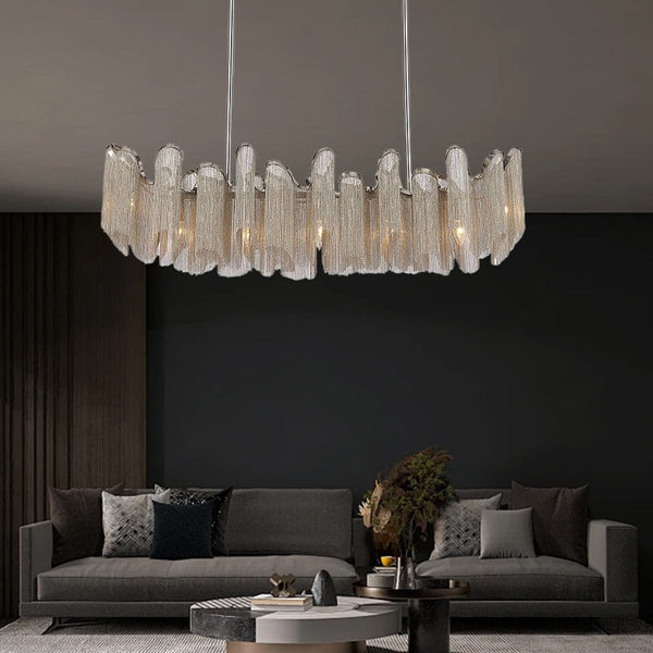 Kitchen Island Aluminum Chain Light