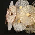 Amber Round Glass Chandelier