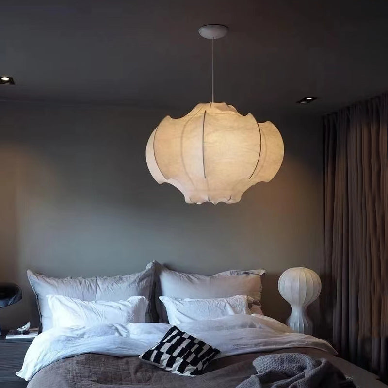 Yoga Room White Silk Pendant Light