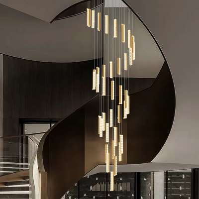Three-sided Crystal Staircase Light