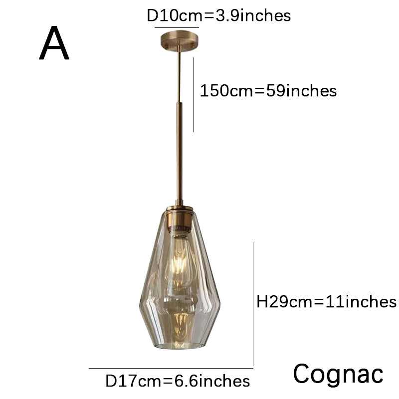 Smoke Gray Bucket Glass Lamp