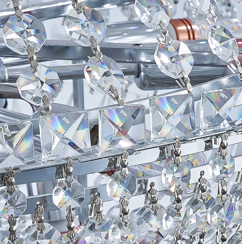 Romantic Wedding Chrome Chandelier