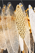 Luxury Steel Glass Chandelier