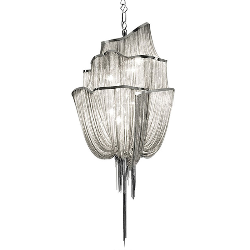 Entrance Aluminum Chain Chandelier