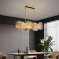 Amber Round Glass Chandelier