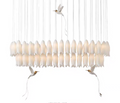 Ceramic Bird/Tulip Pendant Light