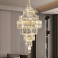 Octagonal High Ceiling Chandelier
